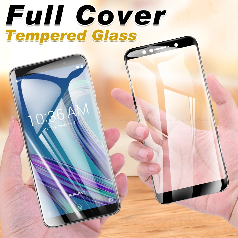 

0.3mm 2.5D Full Cover Screen Protector For Asus ZenFone Max Pro Plus M1 ZB555KL ZB602KL ZB570TL Tempered Glass Protective Film
