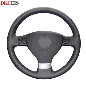 

DIY Black Soft Artificial Leather Car Steering Wheel Cover for Volkswagen VW Passat B6 Golf 5 Mk5 Jetta 5 Mk5 Tiguan 2007-2011