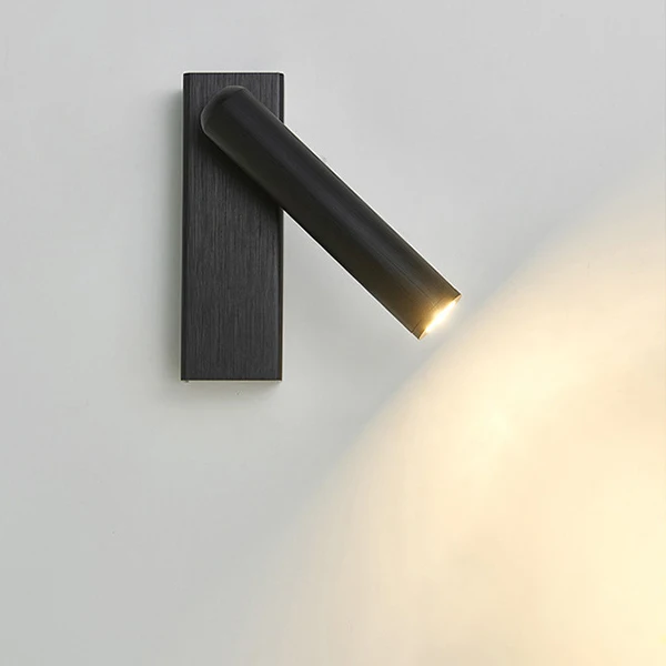 2Pcs 3W CREE LED Reading Lamp Fixture Wall Sconce Bedside Light Switch Brushed