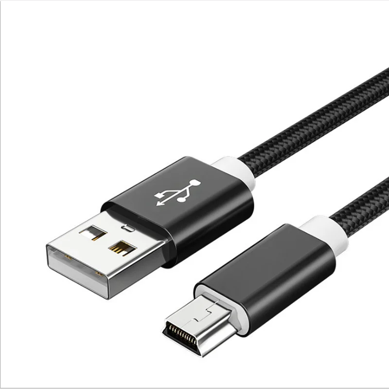 Mini usb cabo mini usb para usb rápido carregador de dados cabo para mp3 mp4 player carro dvr gps digital câmera hdd ps3 5pin usb