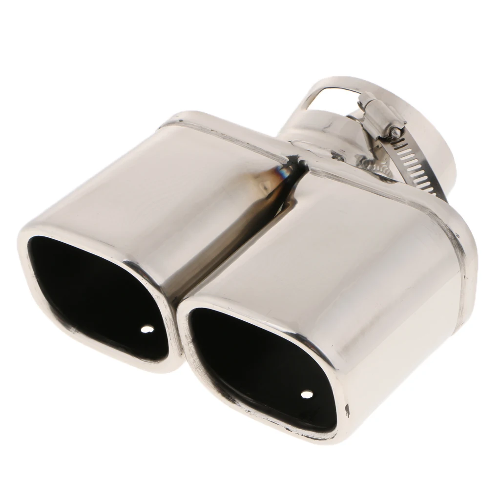 For Chevrolet Trax Auto Stainless Steel Chrome Exhaust Tail Double Muffler Tip