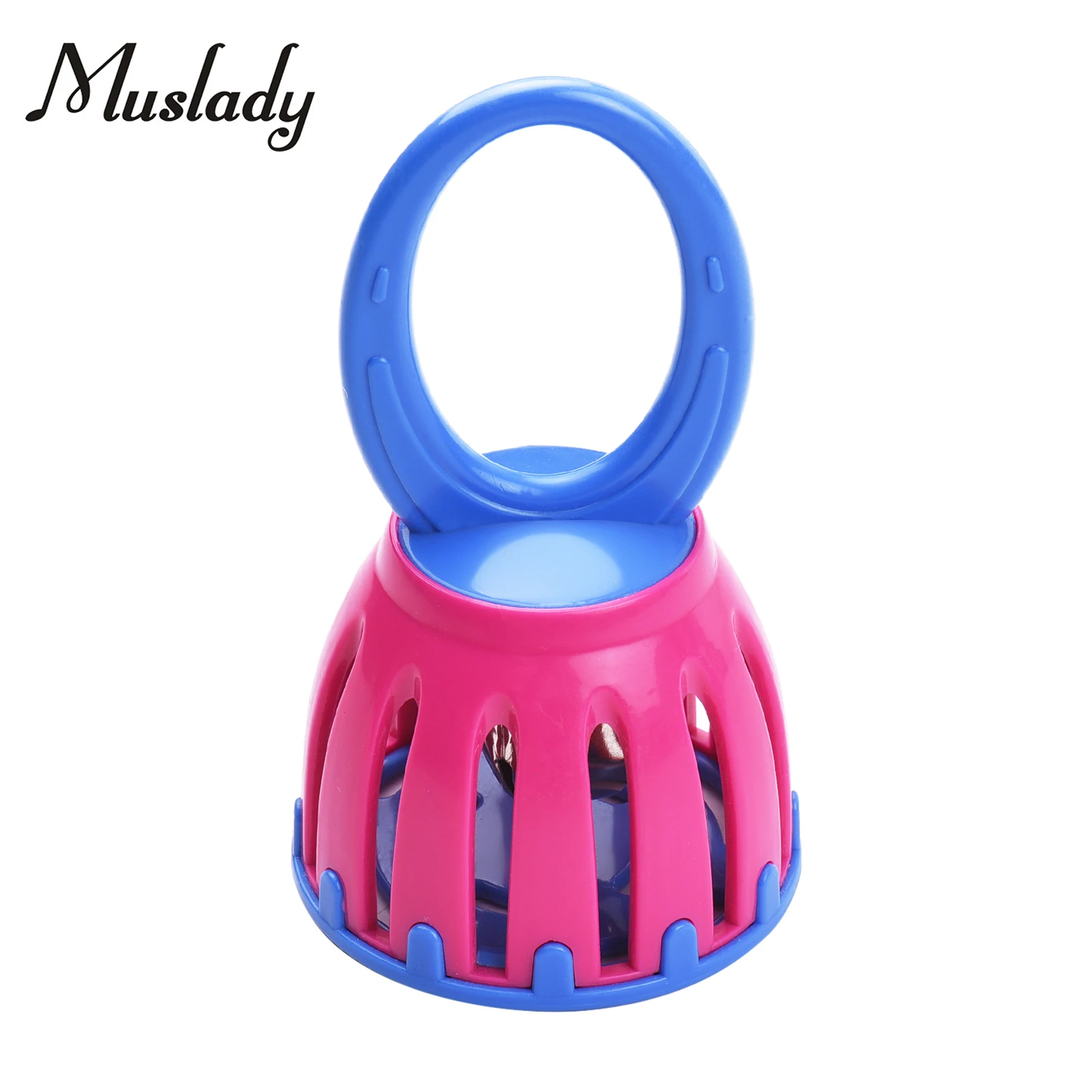 Muslady 5 дюймов клетка колокольчик Мини Ручной Колокол для раннего развития детей