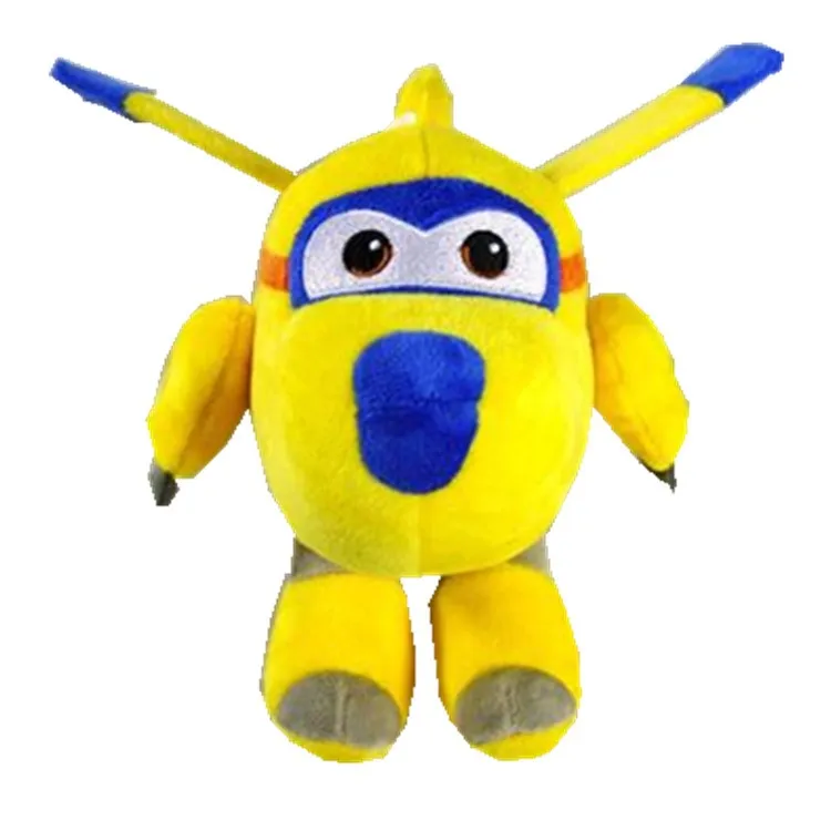 20-30 см Новинка 5 видов плюшевой куклы Супер Крылья самолет робот коллекция подарок детские игрушки трансформация для детей - Цвет: YELLOW