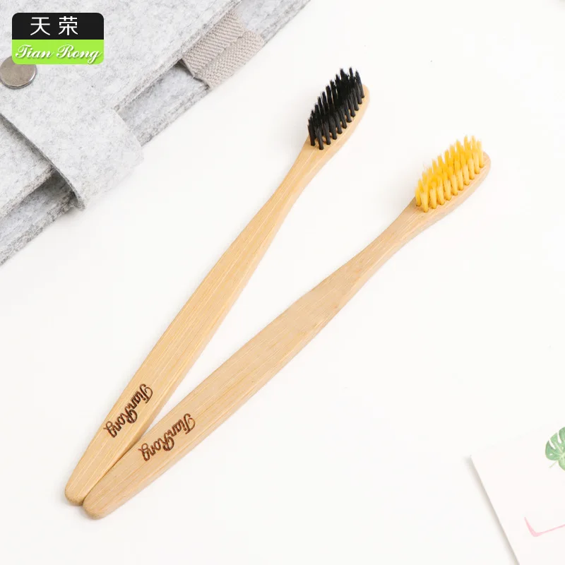 1pcs portable Natural Environmental Bamboo Charcoal Health Toothbrush For Oral Care Teeth Cleaning Eco Medium Soft 4