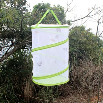 

Folding Cage Net Insect Butterfly Habitat Cage Anti Insect Fly Trap Breeding Plant Mantis Butterfly Pray Catch Z