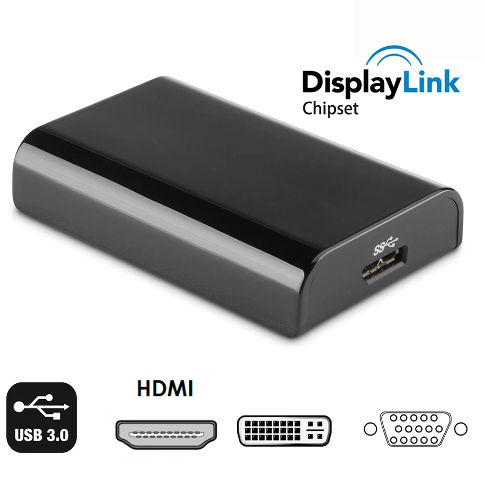 Преобразователь USB 3 0 в HDMI преобразователь 2 VGA DVI для windows 10/Mac Os. Видеоконвертер