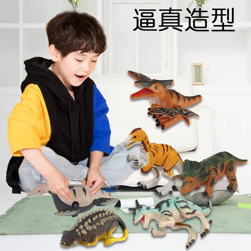 

Children Winding Spring Dinosaur Toy Run Will Anti-Tumble of GIRL'S And BOY'S Small Toy Jurassic Dinosaur World