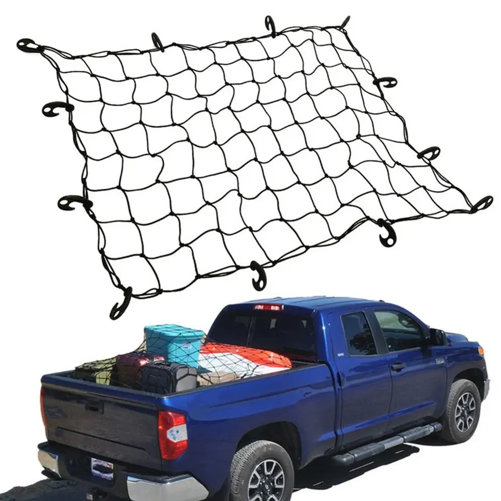 

120x90cm Universal Car Trunk Elastic Luggage Net Car Roof Rack Storage Net With Hooks