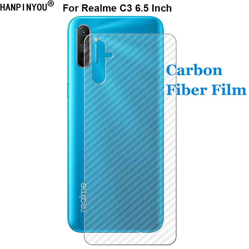 Для Realme C3 прочная задняя защитная 3d-пленка из мягкого углеродного волокна с