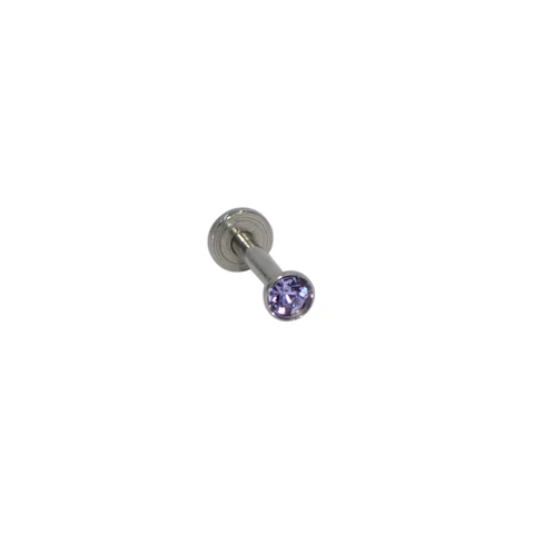 16g 1.5-3mm AAA Zircon Labret Lip Bar Stud Piercing 16 Gauge Stainless Steel Cartilage Ear Tragus Stud Piercing Earring
