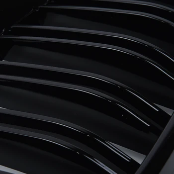 

Car Front Kidney Grill For BMW Double Line Grille For BMW E60 E61 5 SERIES 2003-2010 Gloss Black ABS Plastic Car Front Gr