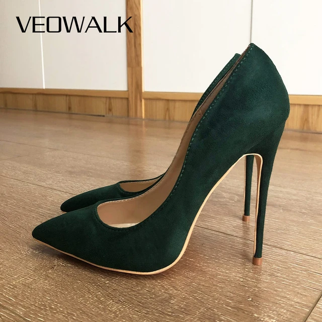 Fashion Dark Green Satin Prom Womens Sandals 2020 10 cm Stiletto Heels  Pointed Toe Sandals