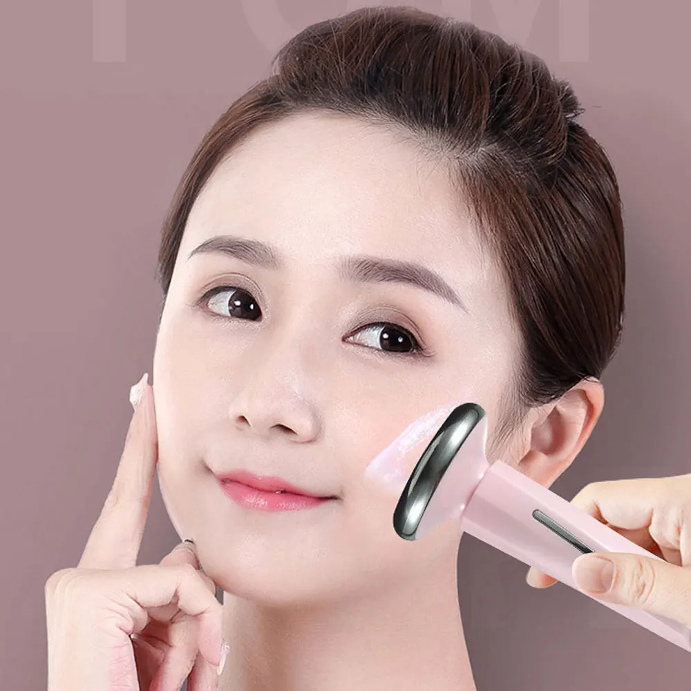 Lipstick Shape Ion Face Beauty Device Ultrasound Essence Magnetic Import Instrument Eye Massage Instrument