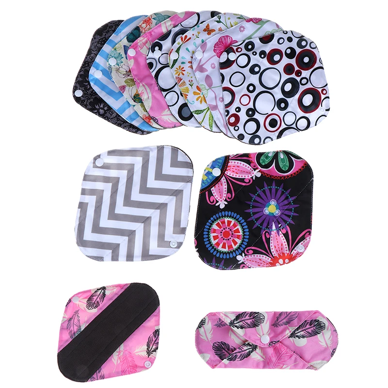 7 стилей для женщин Многоразовые моющиеся трусики подкладка Бамбуковая ткань для женской гигиены Mama Менструальный гигиенический подгузник полотенце прокладка - Цвет: random 1pcs