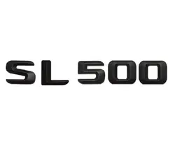 Матовый черный "SL 500" багажник автомобиля задние буквы слова номер значок эмблема наклейка для Mercedes Benz SL класс SL500