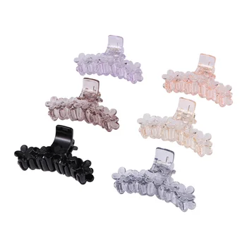 

6pcs Flower Plastic Hair Claws Clip Jaw Clips Hair Barrettes for Women Girls