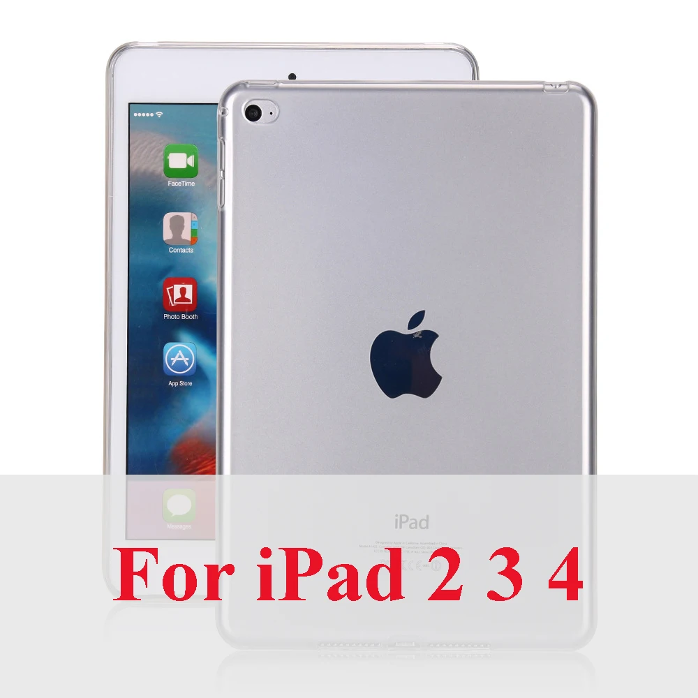 For ipad 2 3 4 Clear Конфеты прозрачный тонкий чехол из термопластичного полиуретана для iPad Pro 11 9,7 крышка пластыри на гелевой основе защитный чехол для iPad 2/3/4, 5, 6, Air1 Air2 Капа - Цвет: For ipad 2 3 4 Clear