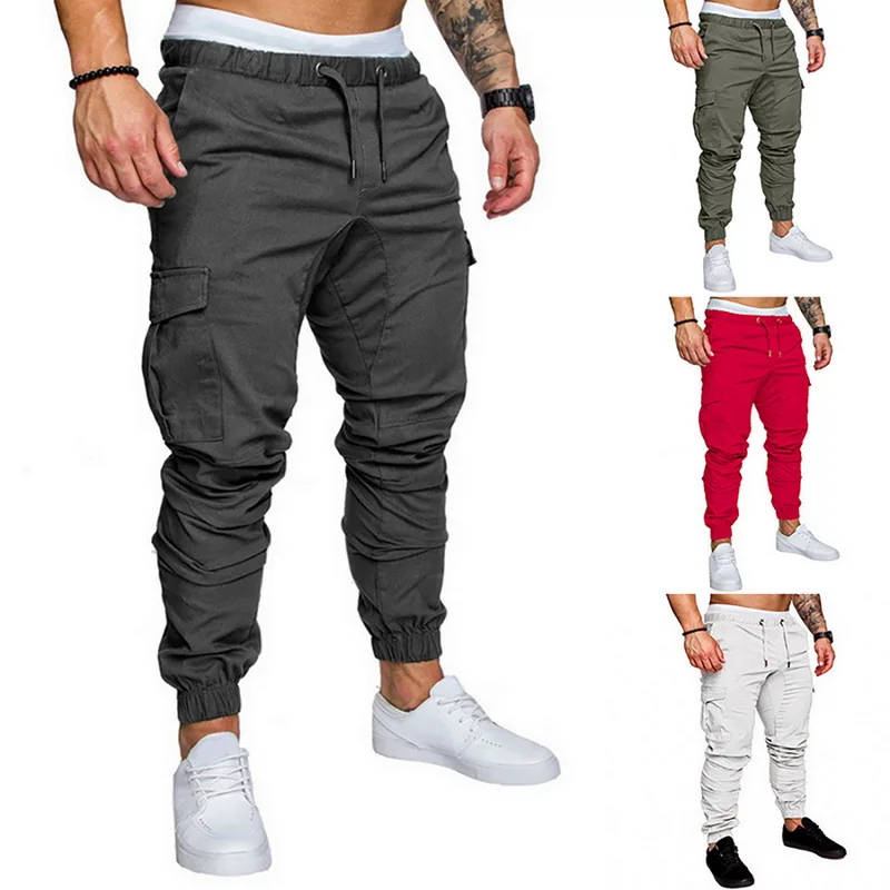 Mens Pants 2020 New Fashionable Overalls For Men Trousers Casual Pockets Solid Color Sweatpants Hip Joggers (Upgrated Version) Mens Pants 2020 New Fashionable Overalls For Men Trousers Casual Pockets Solid Color Sweatpants Hip Joggers (Upgrated Version)