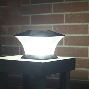 

Solar Pillar Light Villa Wall Landscape Patio Outdoor Wall Light Exquisite Design LED Wall Lamp Porch Wall Sconce Lighting