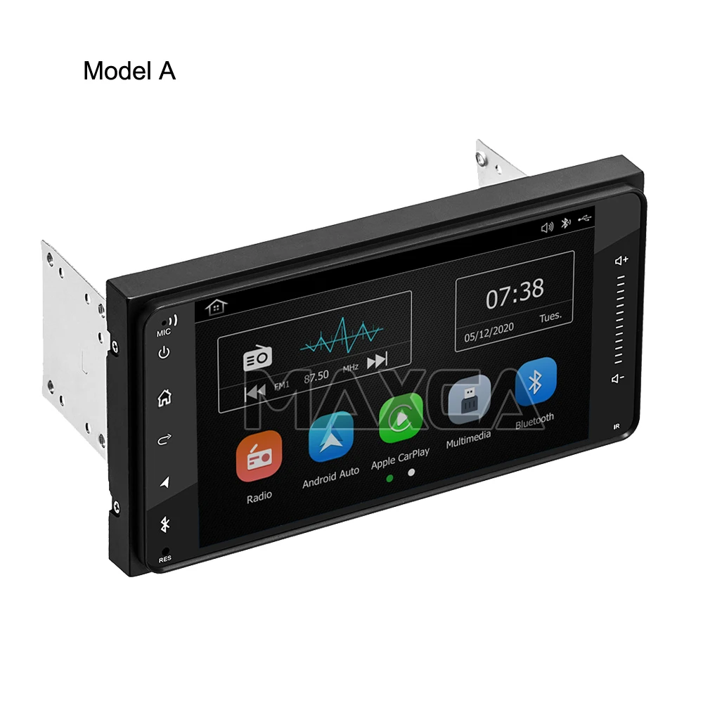 MAXCA 7 inch 2 din Wireless Carplay Android Auto radio For Toyota Corolla Auris Hilux VIOS Camry Wish Prado Multimedia Player