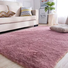 Гостиная Кофе стол Одеяло Nordic Стиль длинные волосы ковры Спальня прикроватный коврик утолщенной промывают шелковые волосы нескользящий коврик