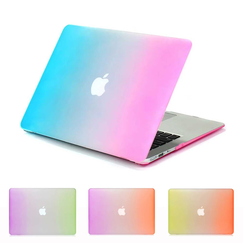 Радужный чехол для ноутбука Apple MacBook Air Pro Retina 11 12 13 15 mac Book 4 3 6 дюйма с сенсорной