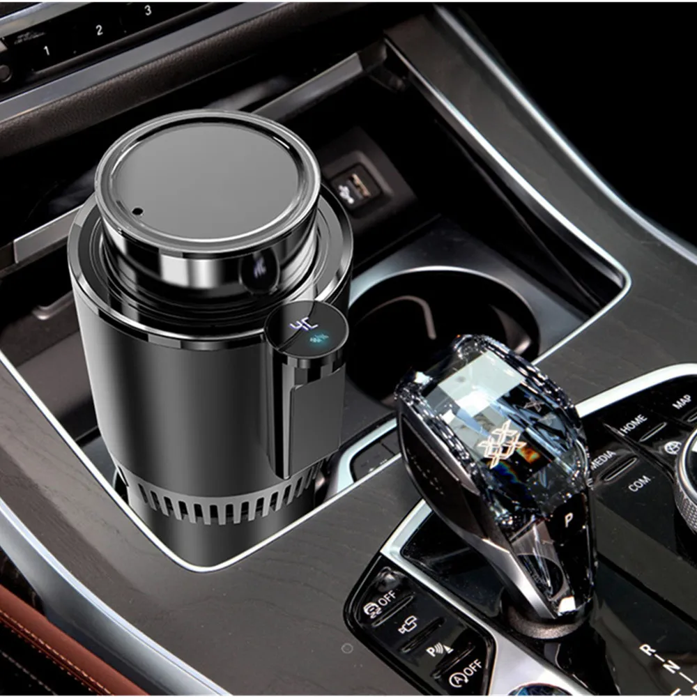 2 In 1 Smart Car Cup Warmer and Cooler Electric Coffee Warmer Beverage Cooling&Heating Mug with Temperature Display for Car Trip|Drinks Holders| - AliExpress