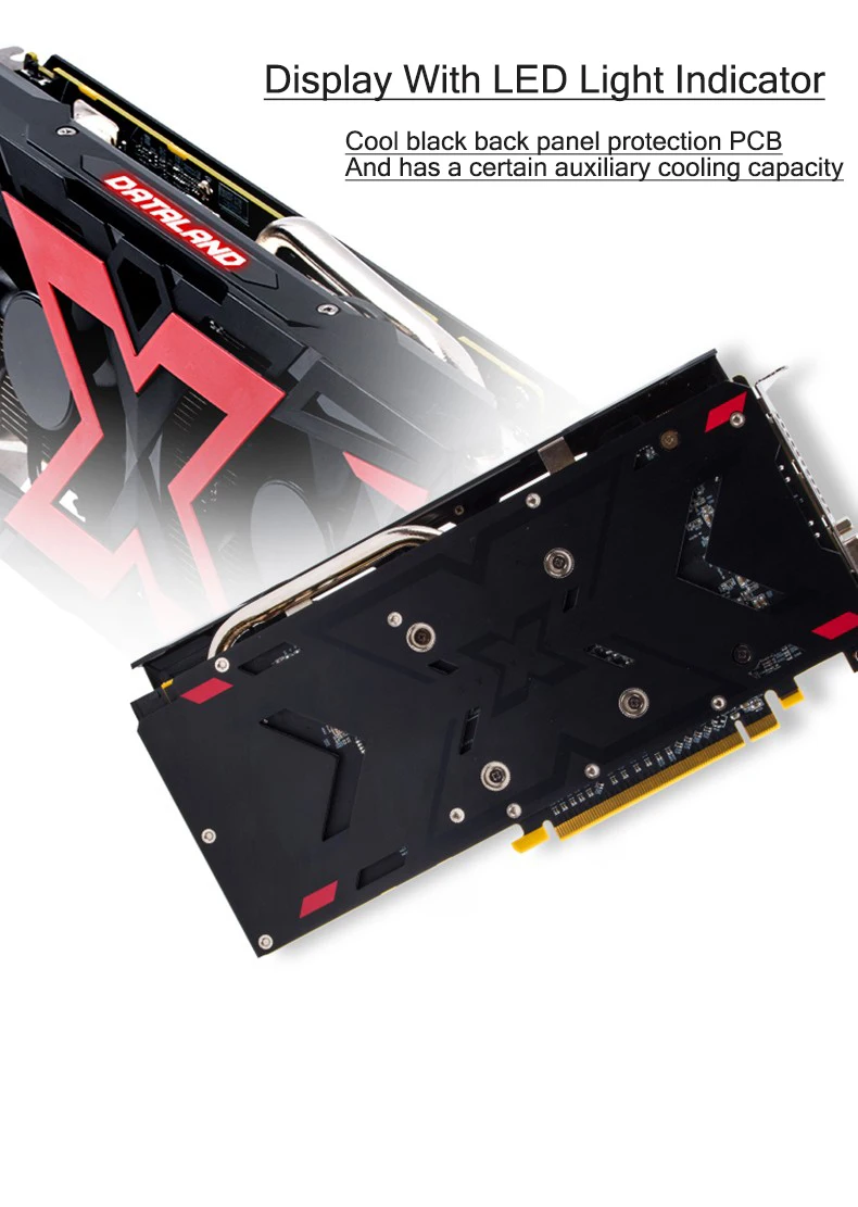 Dataland RX580 4 Гб X-Serial игровая видеокарта GPU RX 580 4G видеокарты компьютерная игра для видеокарт AMD