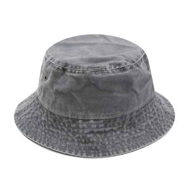 Foldable Bucket Hat Padat Warna Hip Hop 
