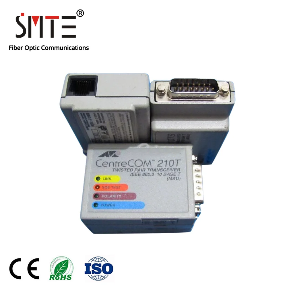 Конвертер центр COM AT-210T RJ45 в AUI для AT-210Ts совместимый mx20t 210t 210ts AUI приемопередатчик 2511 250925222514