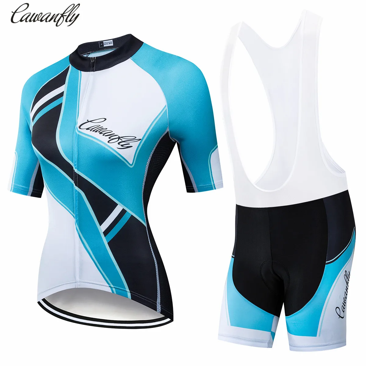 

cawanfly Summer Cycling Jersey Set Short Sleeve Women Mountain Bike Clothing Breathable Cycling Wear Pro Team Bicycle Clothes