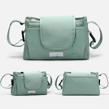 

Nursing Organizer Large Capacity Multifunctional Accessories Basket Baby Stroller Travel Cup Holders Diaper Pocket Storage Bag