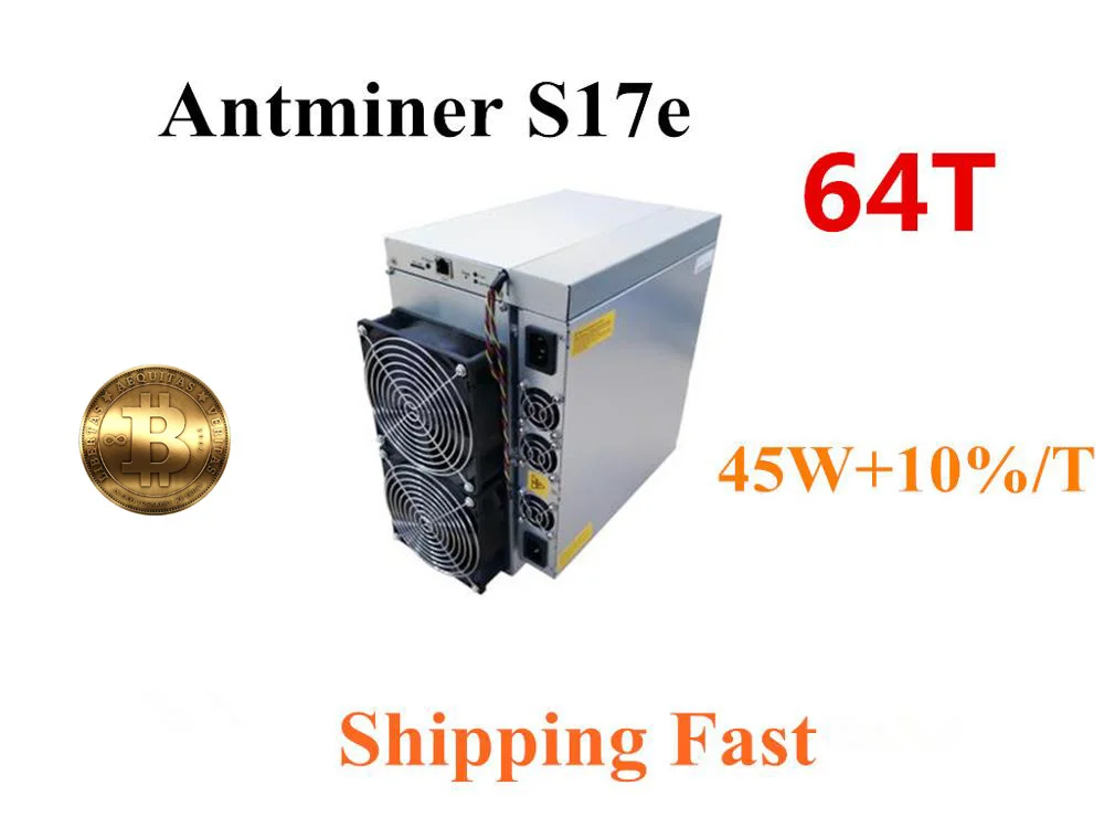AntMiner S17e 64-й/С БП BTC BCH Майнер лучше S17e 64T Майнинг сервер