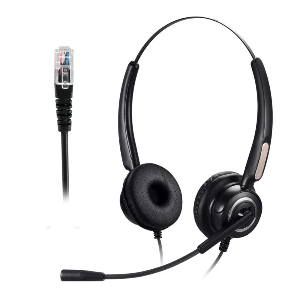 VH510D RJ9 телефонная гарнитура для офиса с микрофоном головная повязка телефон
