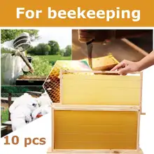 10 шт. медовая расческа восковые рамки улей базовые листы Пчеловодство Мед улей оборудование пчелы поставки