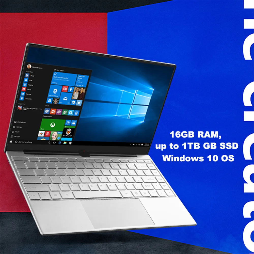 Metal Shell Windows 10 Laptop 8GB 16GB RAM Fingerprint Unlock Intel 3867U Netbook Dual Band WiFi Backlit Keyboard CF LOL Game