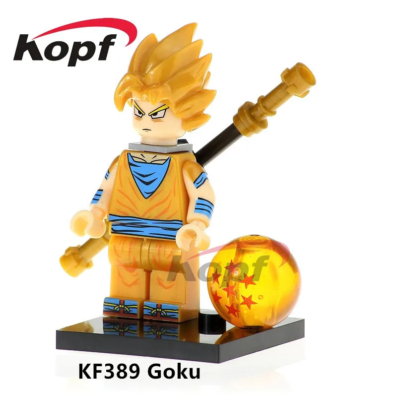 Одна распродажа фигурки Dragon Ball Z Freiza Black Goku идеальная ячейка Majin Buu Super Heroes строительные блоки детские игрушки подарок KF983 - Цвет: KF389 Without Box