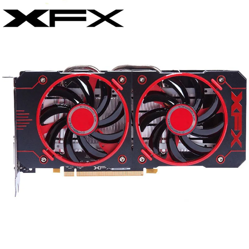 Видеокарта XFX RX 560 4 Гб 128 бит GDDR5 RX 560D, видеокарты для AMD RX 500 серии, VGA карты RX560 470 570 460 580 480, б/у-2