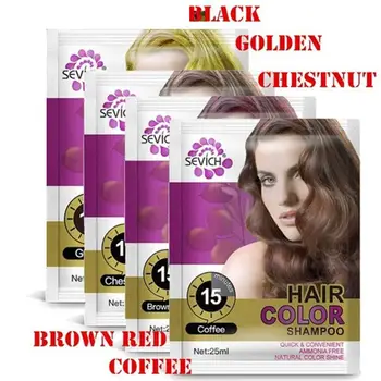 

Hair Color Shampoo 1/10pcs 15mis Moisturizing hair dye shampoo Natural organic temporary red hair dye