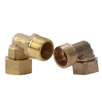

4 Points Threaded Brass Joint Elbow Inner And Outer Teeth Elbow With lLive Joint Water Heater Special Joint