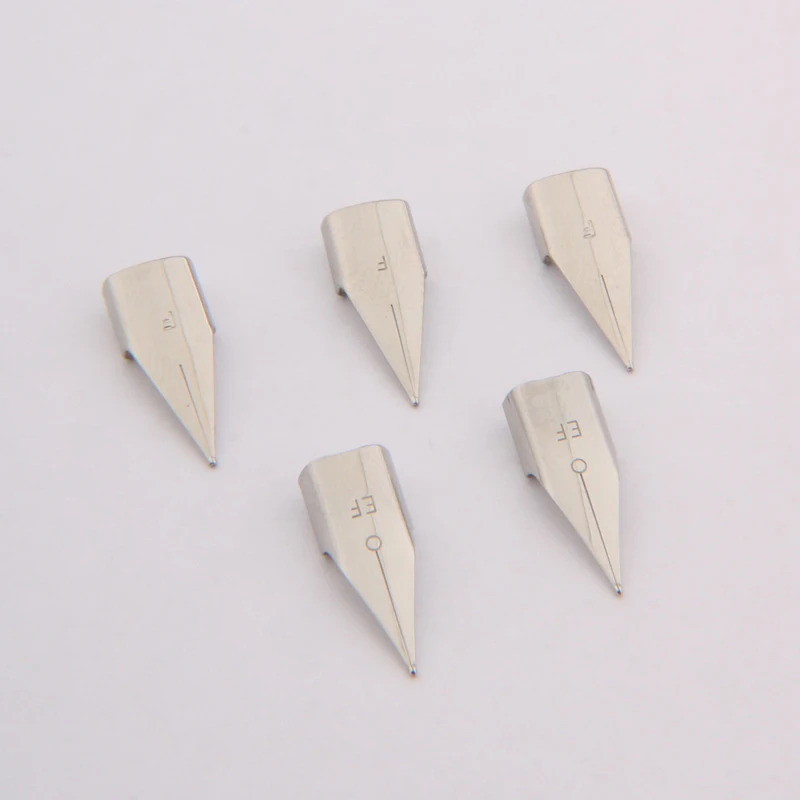 20pc 16.2mm 고품질 만년필 펜촉 스테인레스 스틸 EF F 표준 적합, 359 3008 문구 사무실 학교 용품