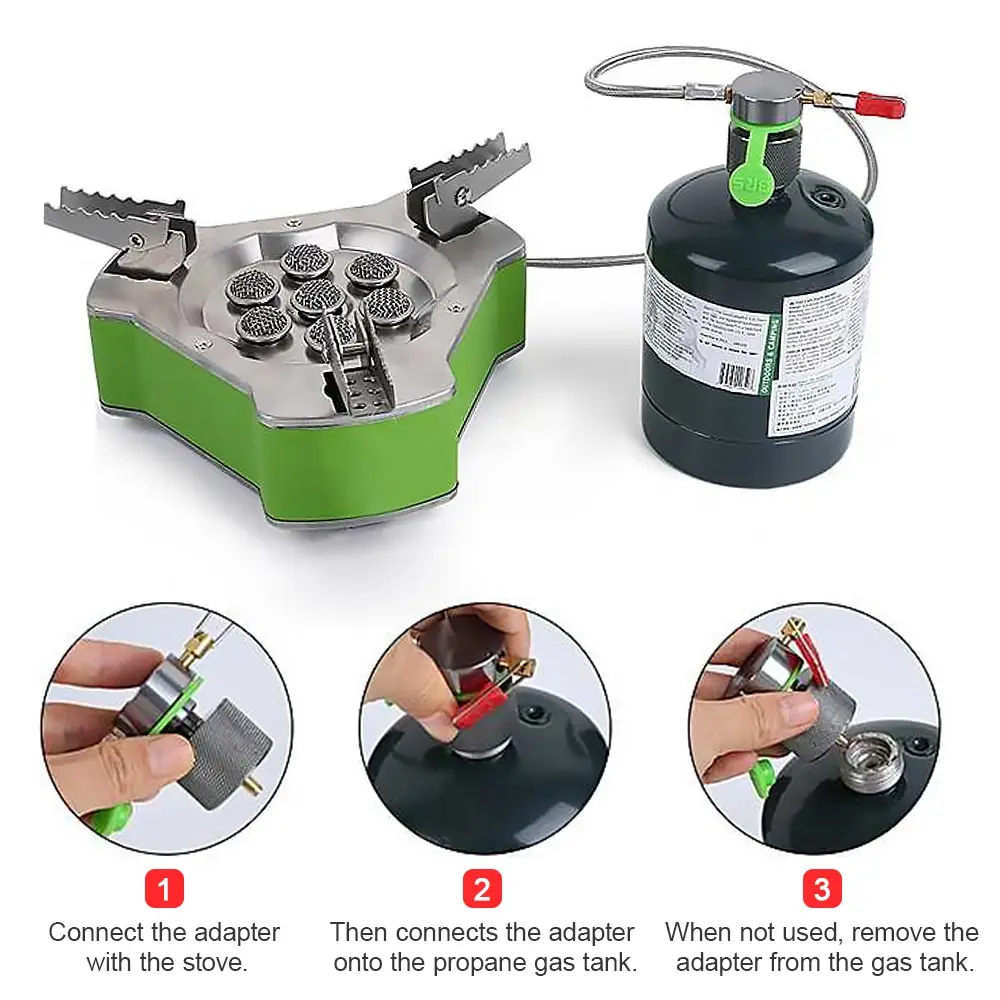 Походная плита адаптер открытый пропан газовый бак конверсионная головка