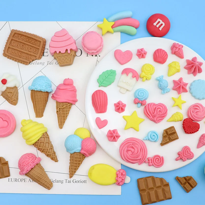 A variety of ice cream sugar silicone mold macarone cone protein chocolate cake decoration | Дом и сад