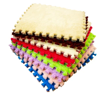 

New Top Sale 30*30cm Living Room bedroom Children Kids Soft Carpet Magic Patchwork Jigsaw Splice Heads Climbing Baby Mat 1pcs