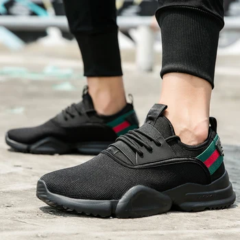 

Breathable Fashion hard-wearing men shoes sweat-absorbant sneakers anti-odor resistant comfortable soft tenis lace-up mens shoe