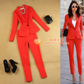 

Women's Clothing Dress Jacket Trouser Suits Business Suits Ladies Pants Suit Female Jacket Office Suit Pantsuit for Women