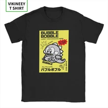 Burbuja Bobble camisetas hombres japonés Video juego lindo Kawaii Gamer Vintage algodón Camisetas manga corta Camiseta regalo Idea ropa