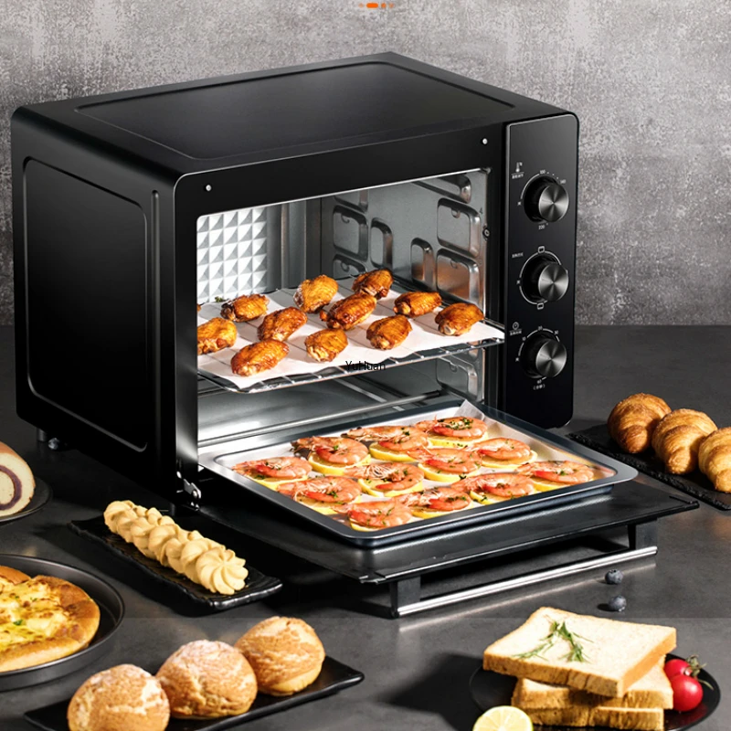 Бытовая печь для выпечки многофункциональная Автоматическая 32 л большая емкость кухонная техника электрическая мини-печь для пиццы