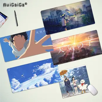 

RuiCaiCa Japanese anime weathering with you Natural Rubber Gaming mousepad Desk Mat Rubber PC Computer Gaming mousepad