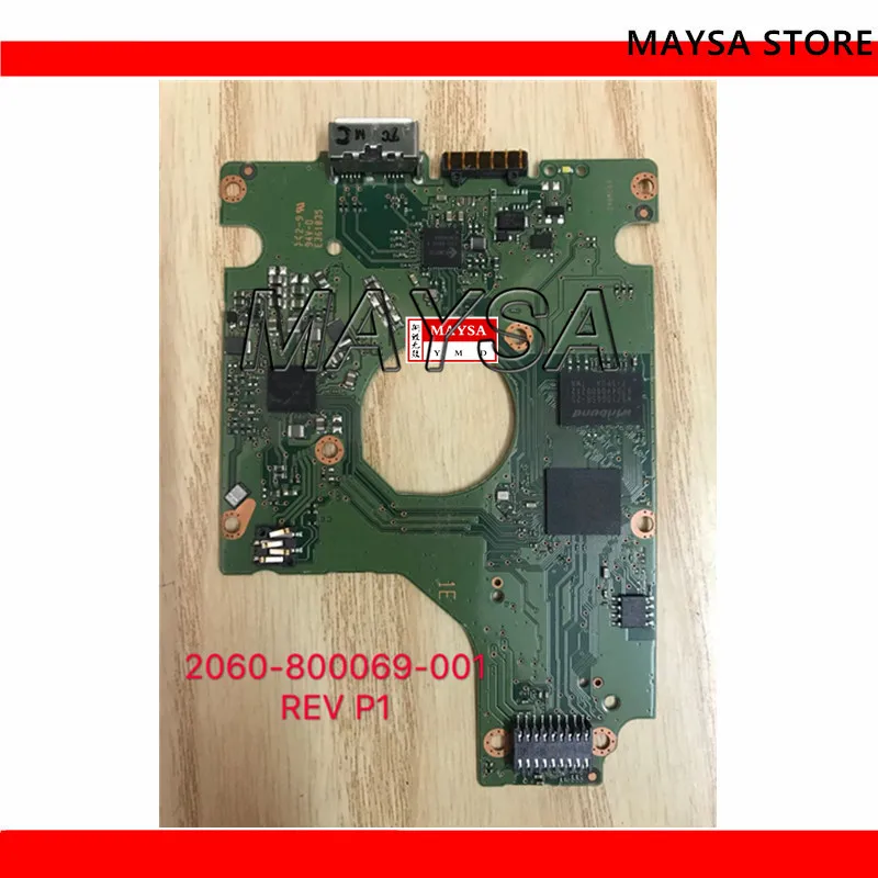 

HDD PCB USB 2,5/2060-800069-001 REV P1 , 2060 800069 001 / 800069-B01 / WD10SMZW WD10SDZW WD5000LMZW